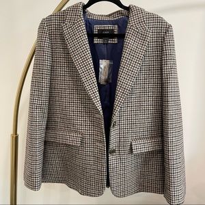 J. Crew Houndstooth Wool Blazer